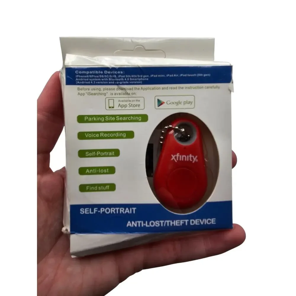 iTag Bluetooth Self Portrait Anti-Lost/Theft Tracking Device Red